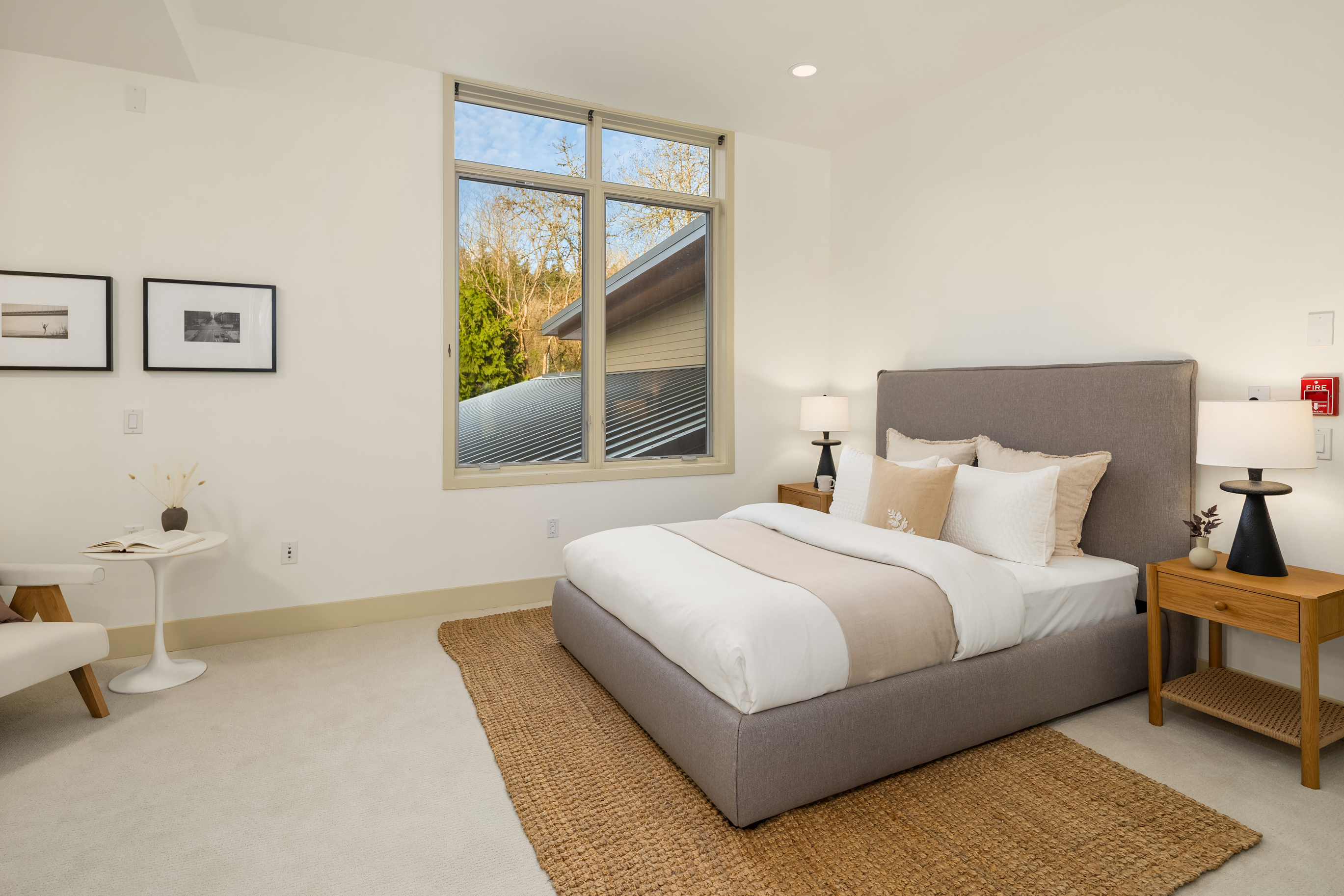 Bedroom with sliding doors to patio